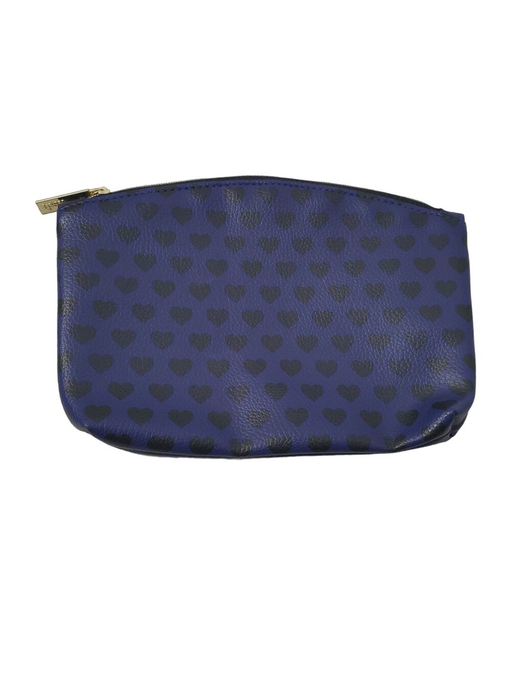Ipsy | Blue Heart Zipper Top Coin and Beauty Pouch